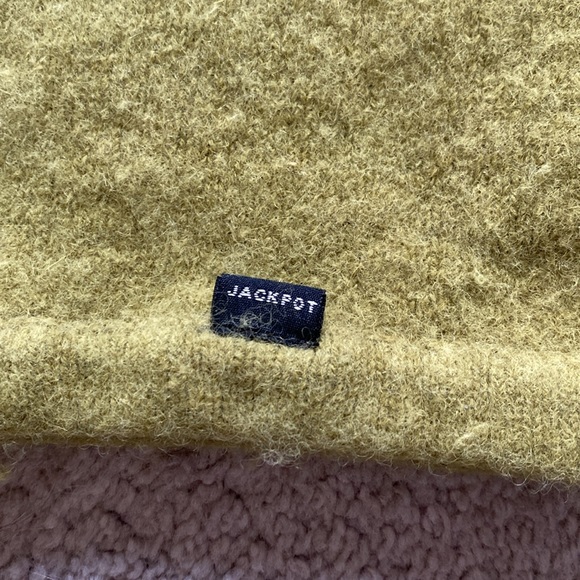 Jackpot angora wool scarf. O/S green in excellent condition - Picture 4 of 8